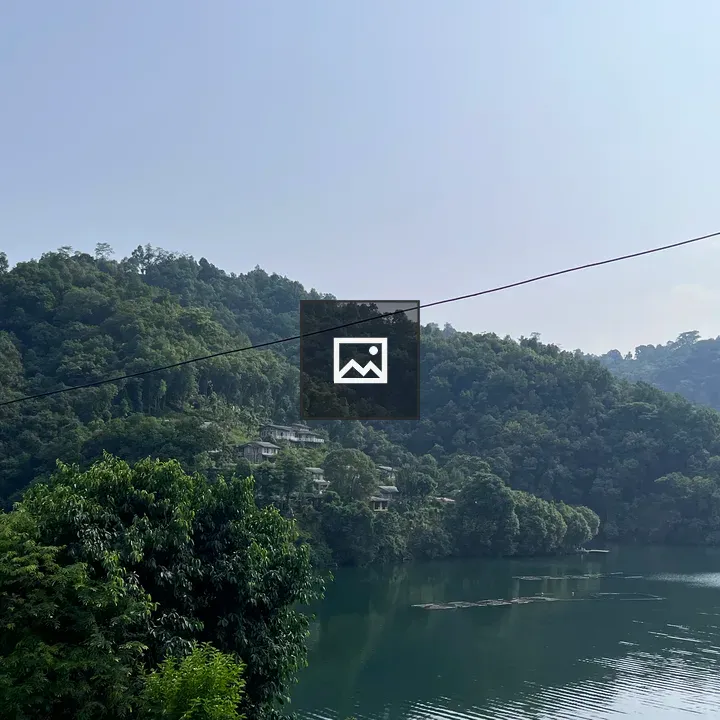Hillside with Trees Overlooking Lake