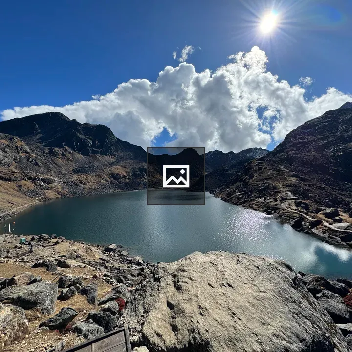 Gosaikunda Lake high-angle view