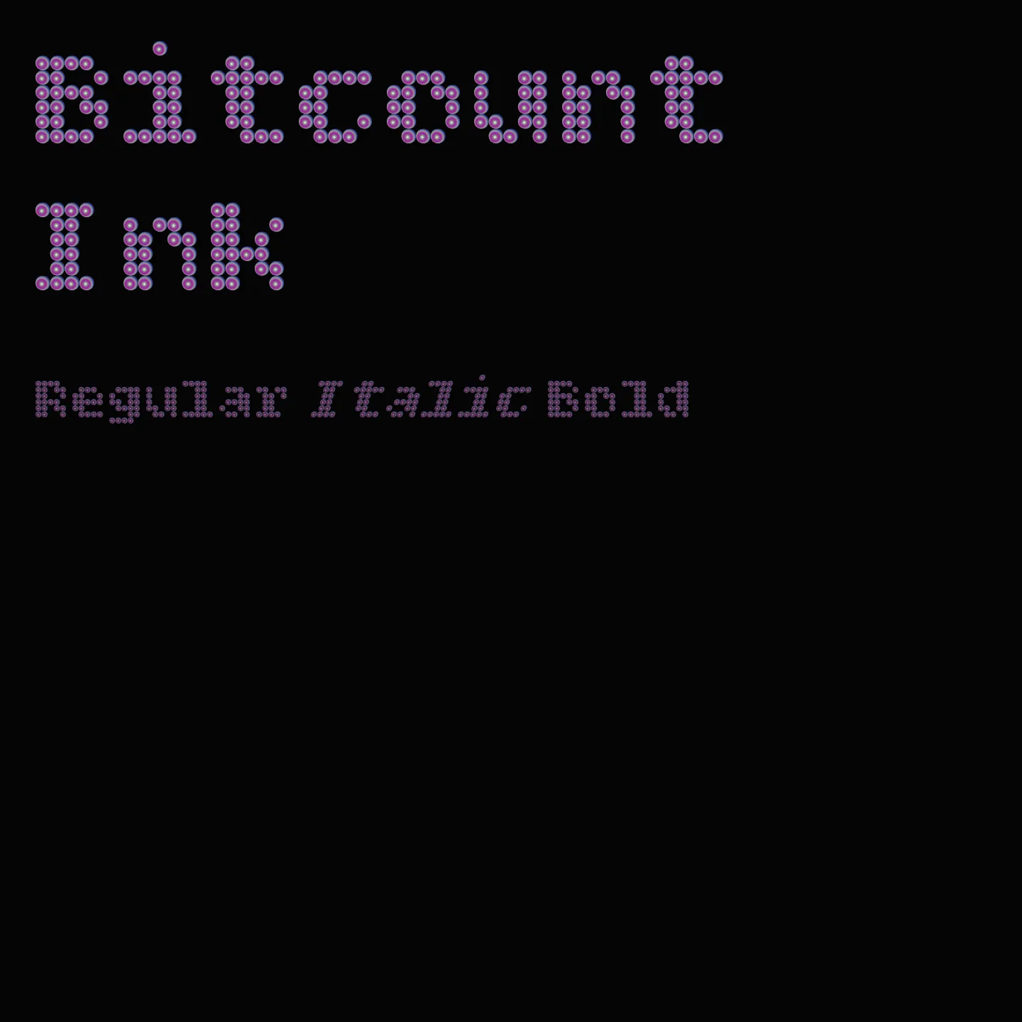 Bitcount Ink