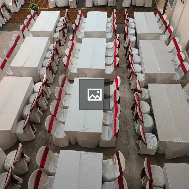 Banquet Tables in Hall