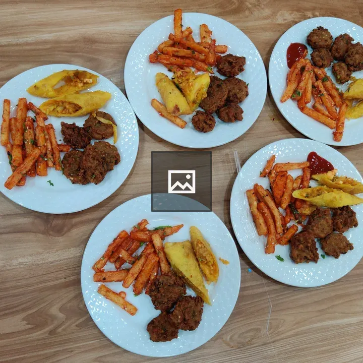 Five Plates of Snacks