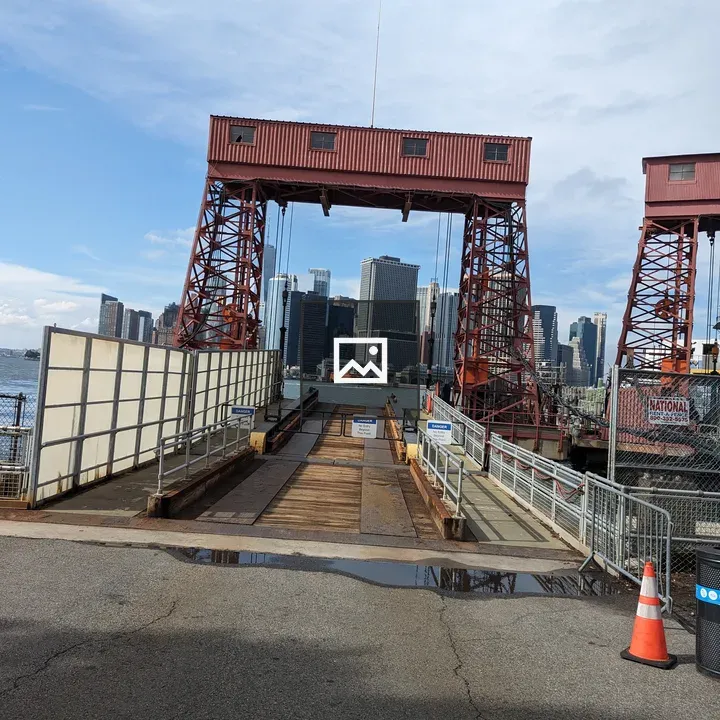 Lower Manhattan Skyline from Ferry Stop