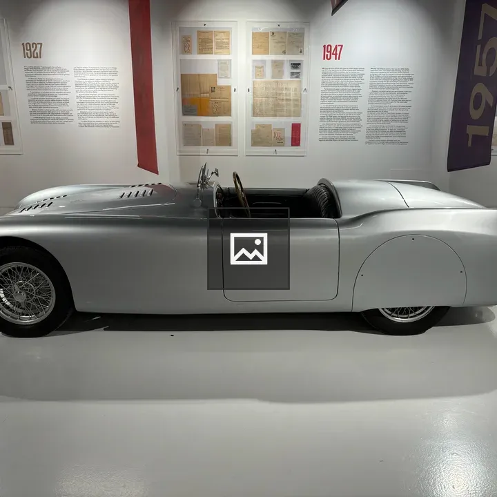 Sleek silver roadster