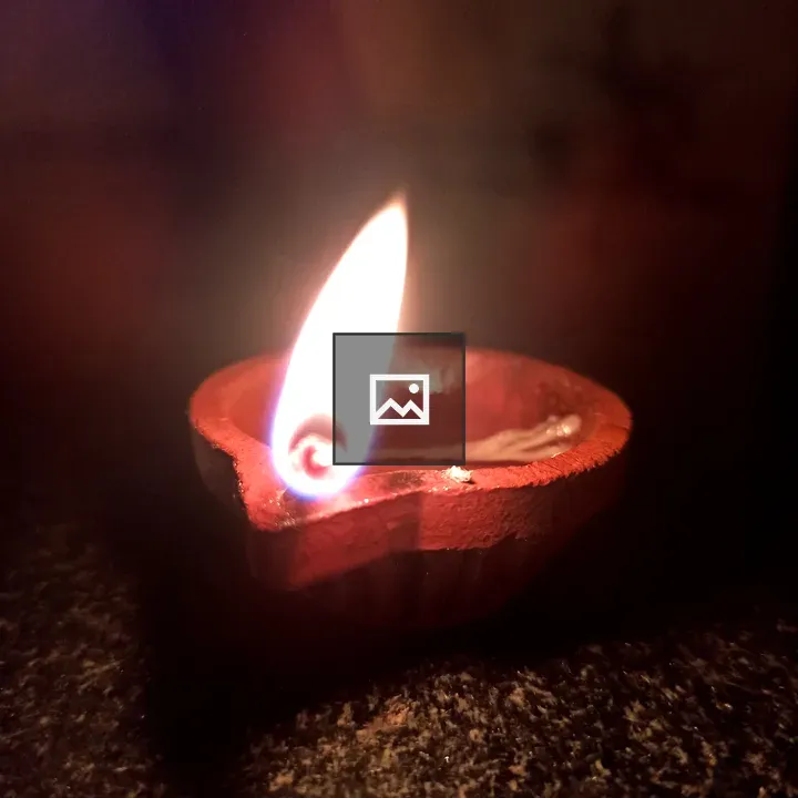 Deepawali light candle
