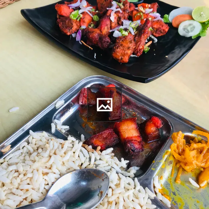Tasty grilled pork sekuwa