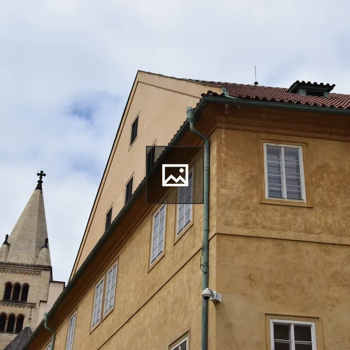 Yellow Prague Buildings Tower