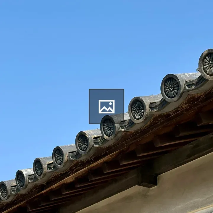 Traditional Japanese Kawara Tile Roof