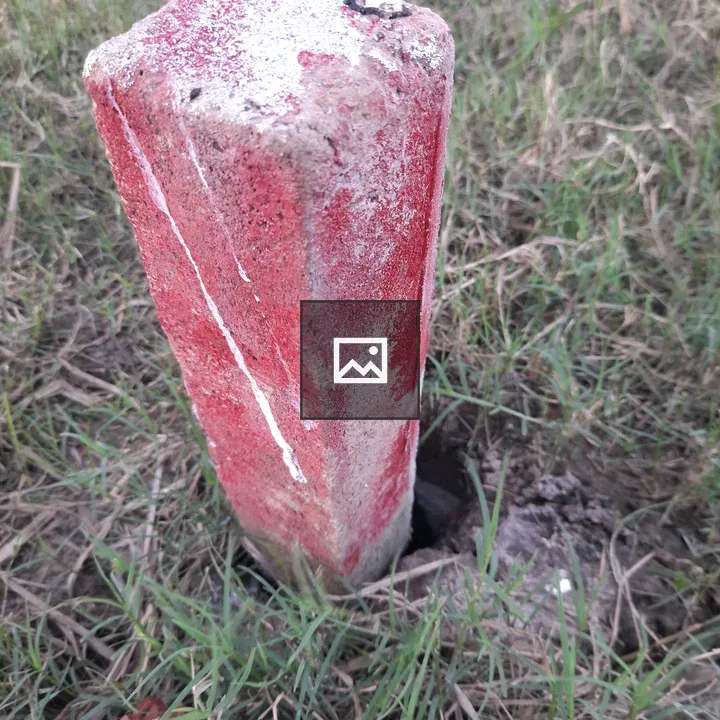 Red pillar outdoors