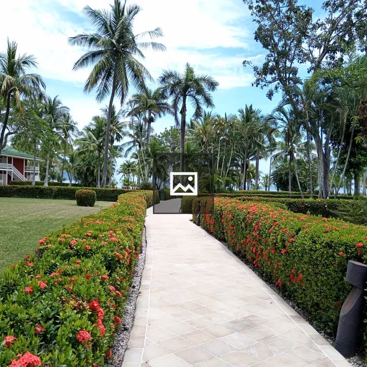 Winding Garden Pathway