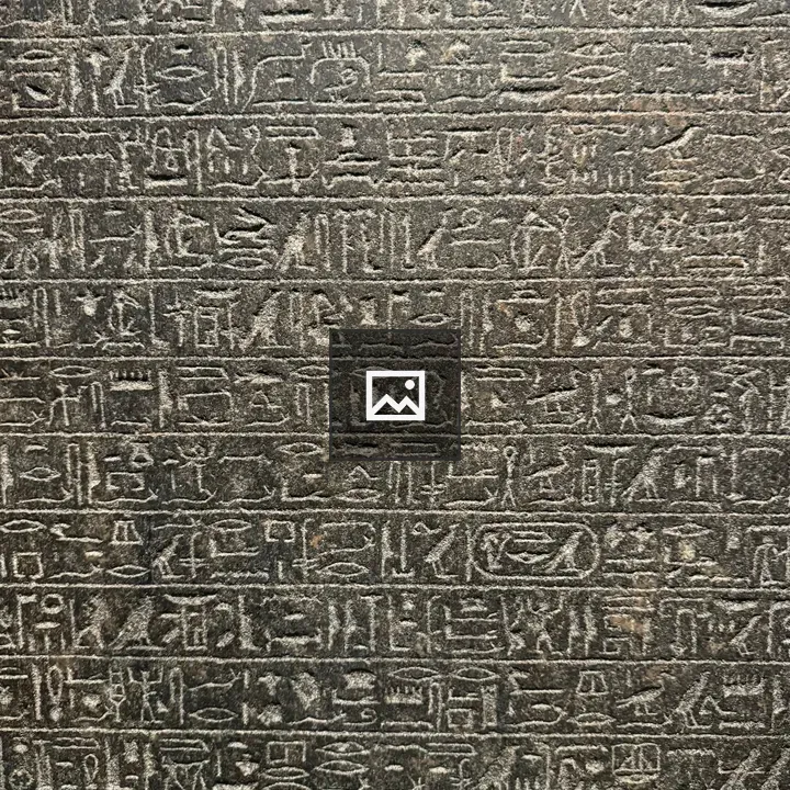 Hieroglyphs on Stone Sculpture