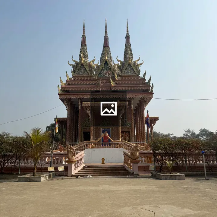 Ornate temple with three spires