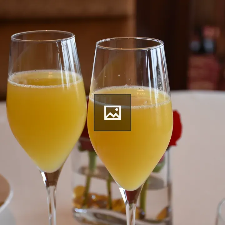 Two orange mimosas