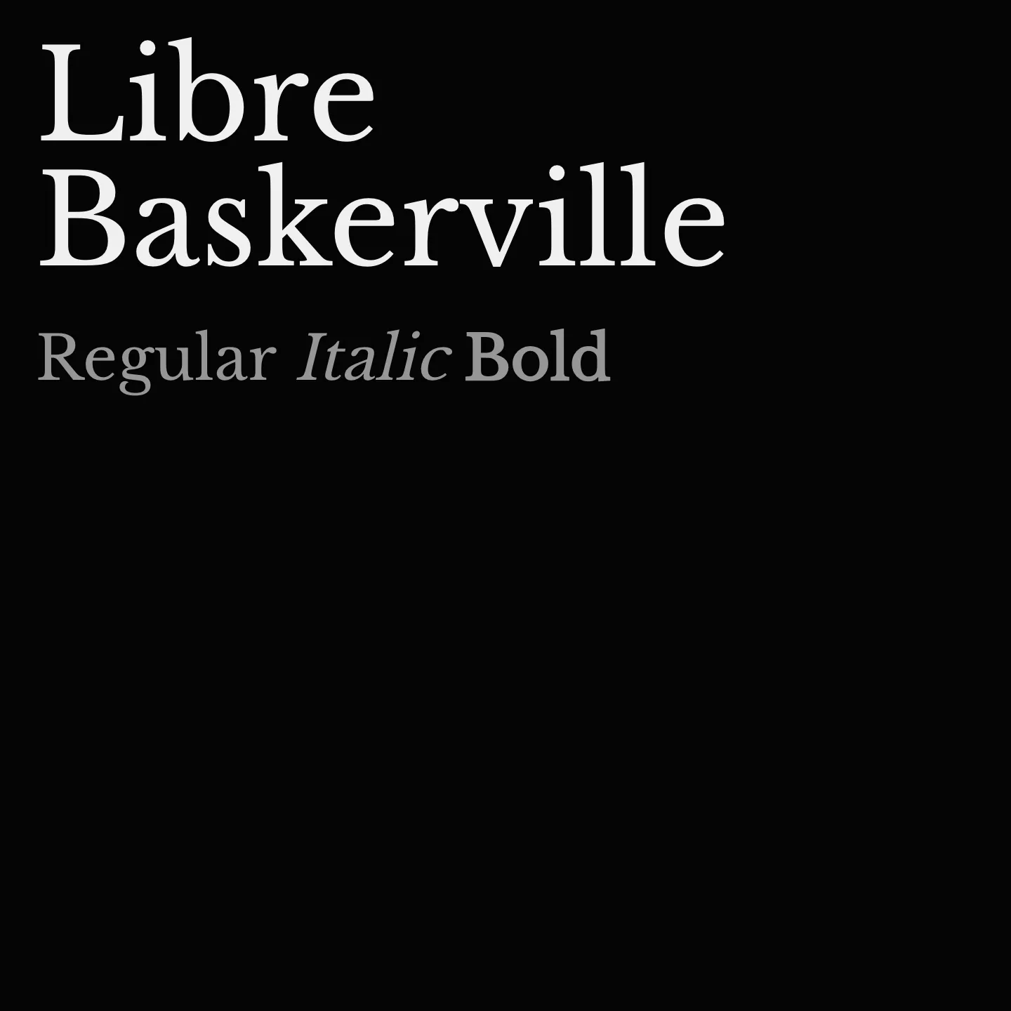 Libre Baskerville