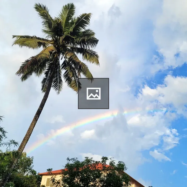 Rainbow after storm