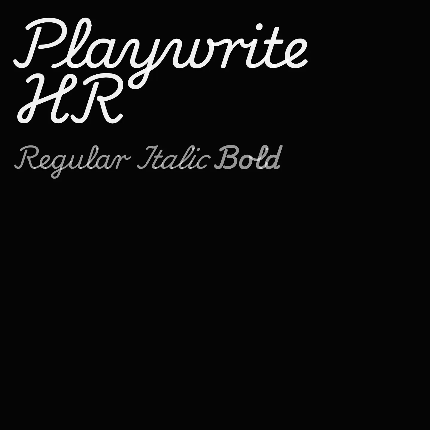 Playwrite HR