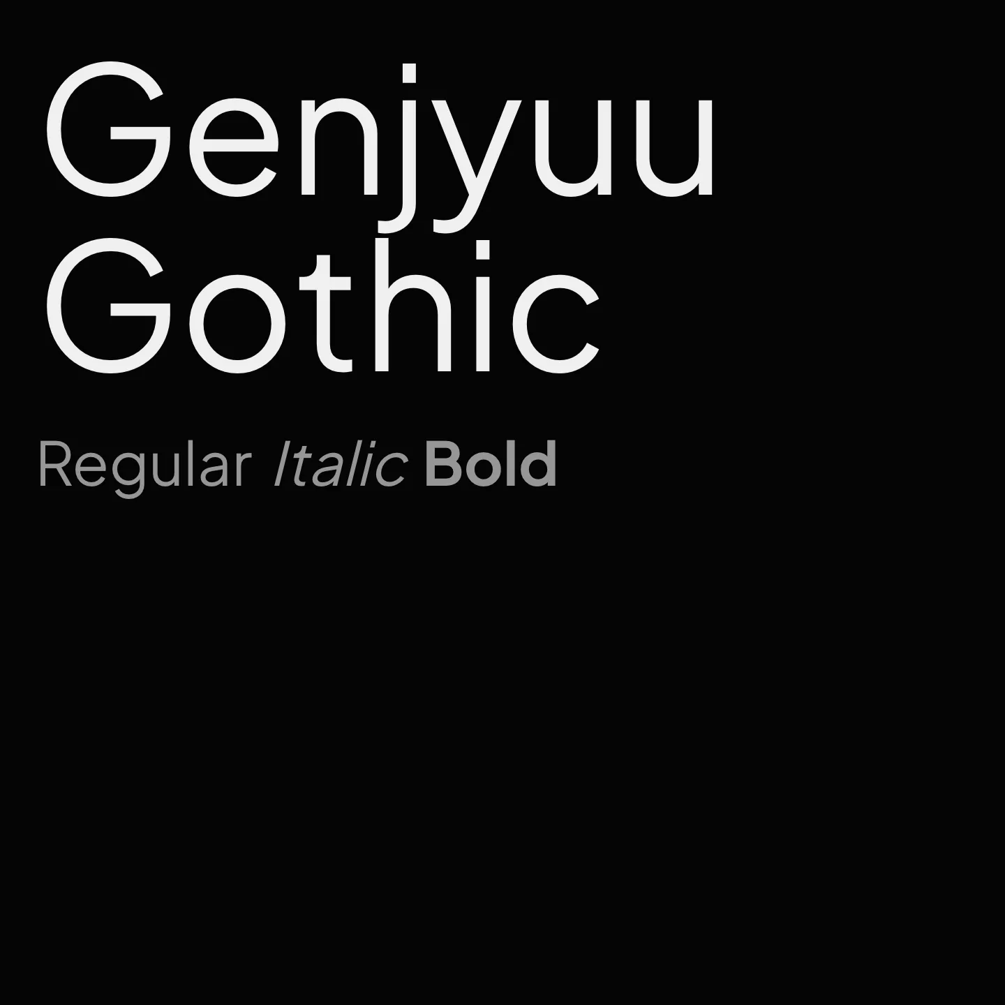 Genjyuu Gothic