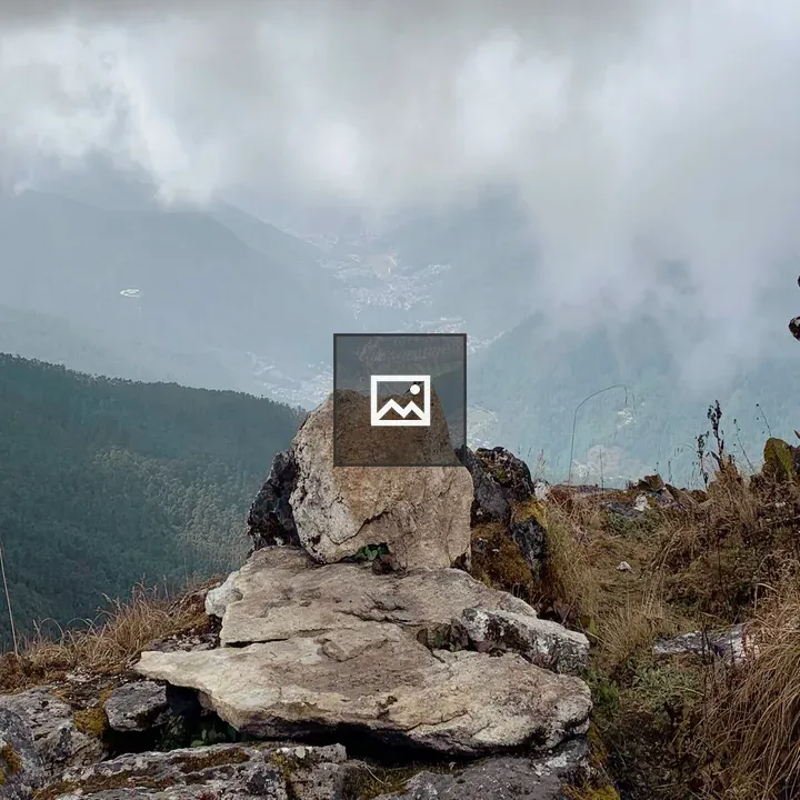 View from Domentrel Over Thimphu Valley