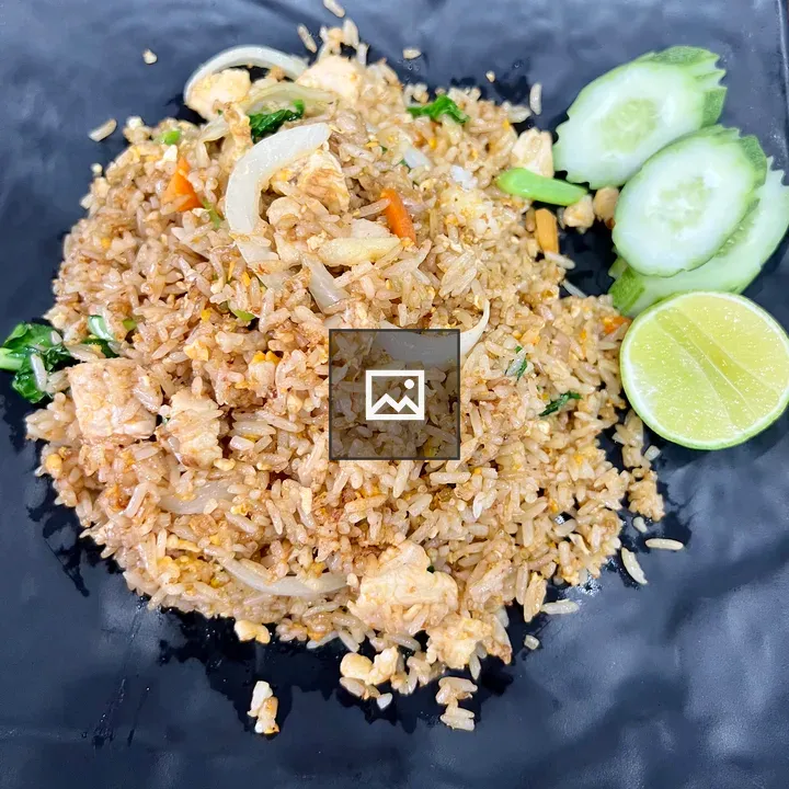 Plate of chicken fried rice