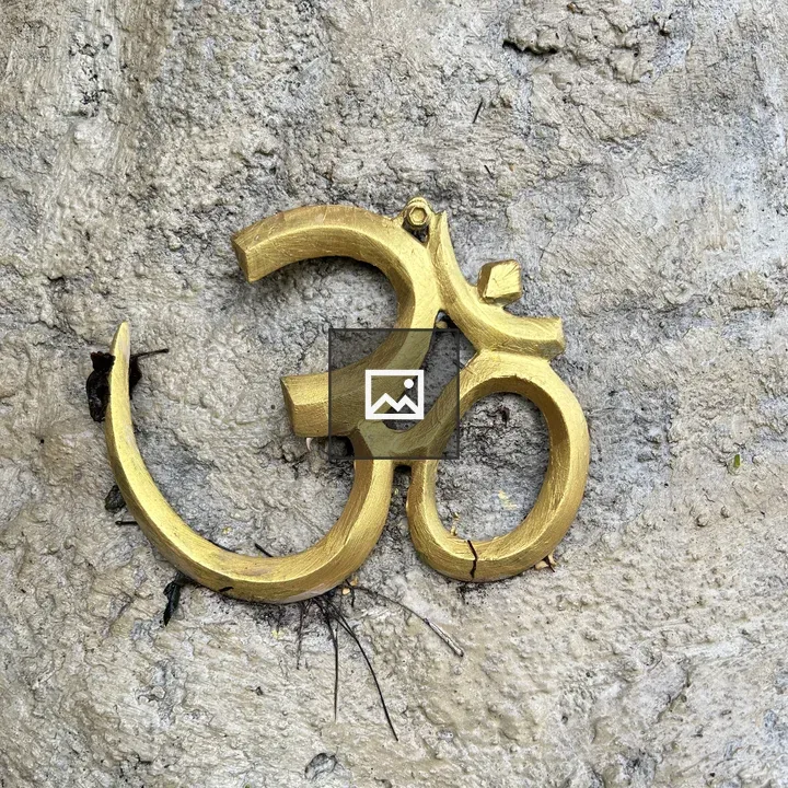 Om symbol on stone texture
