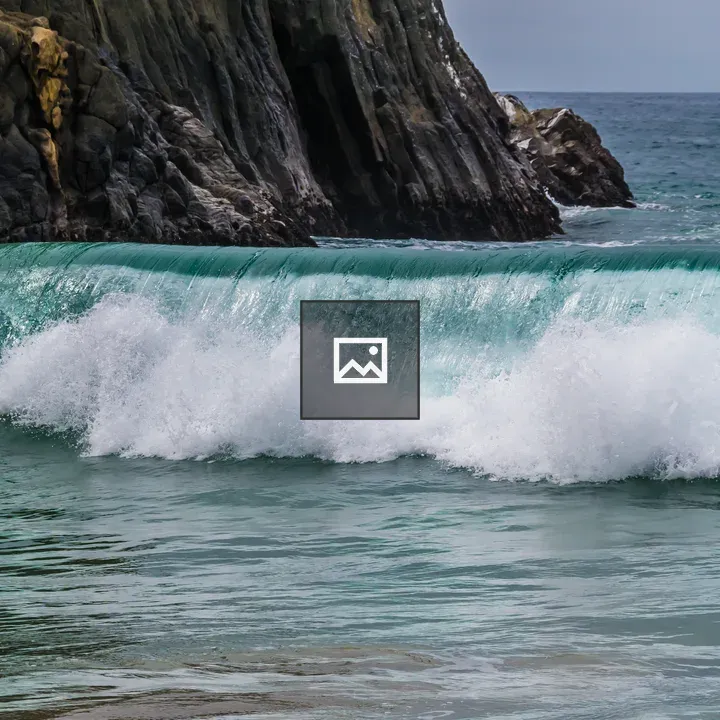Waves Crashing on California Shore