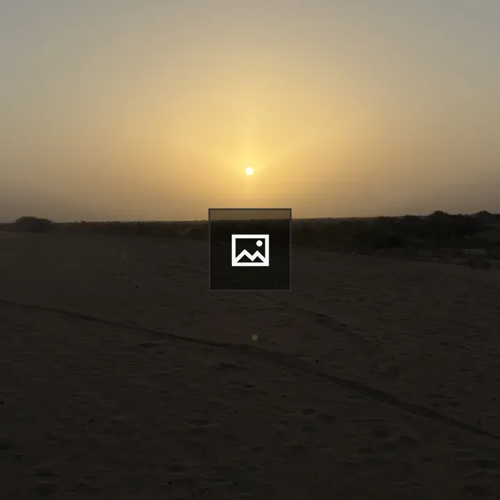 Desert Sunrise Scene