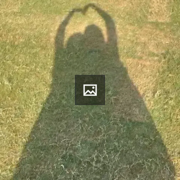 Heart-shaped hand shadow