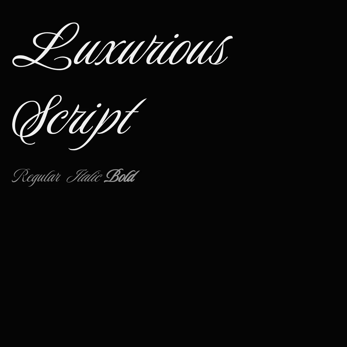 Luxurious Script