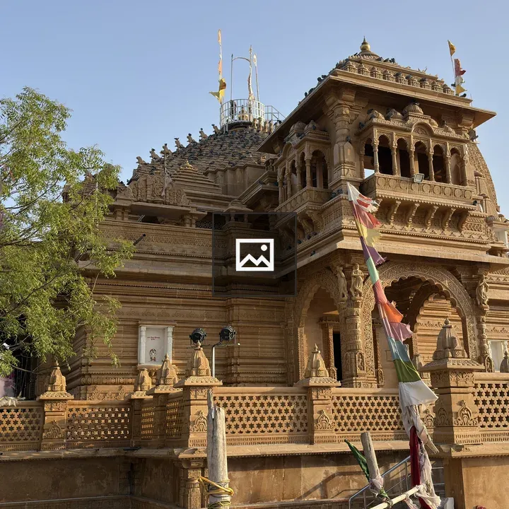 Stone temple under blue sky