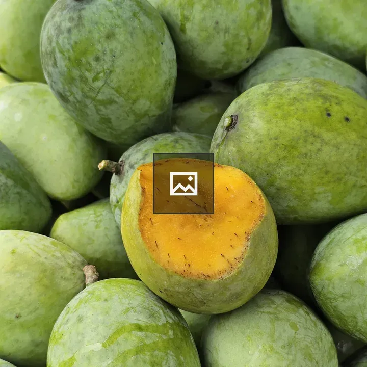 Green Mangoes with Open Slice