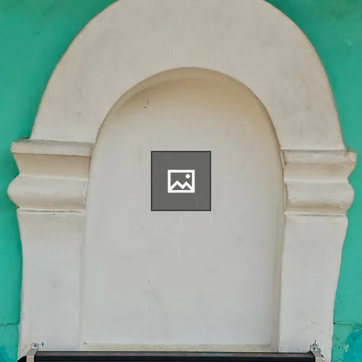 White Arched Wall Niche