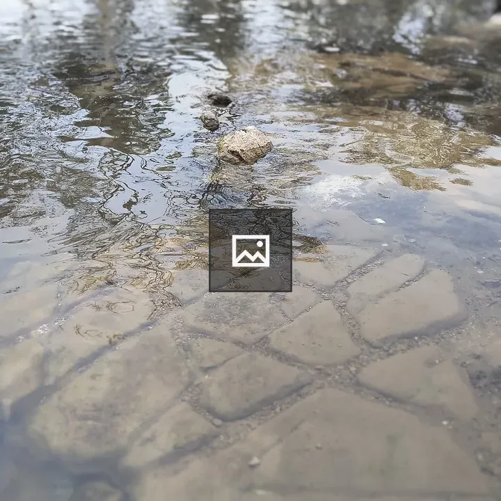 Water and Rocks Close-Up