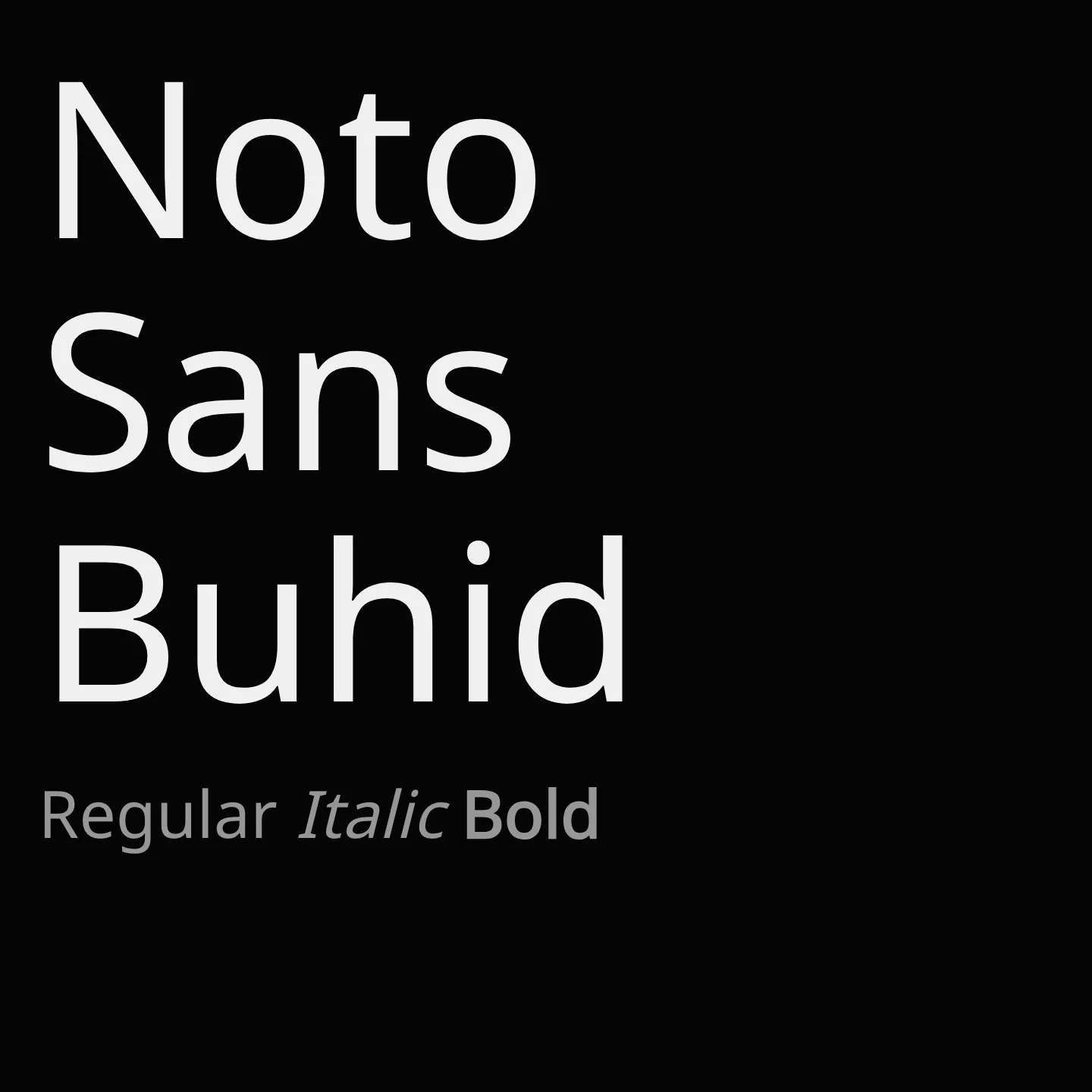 Noto Sans Buhid