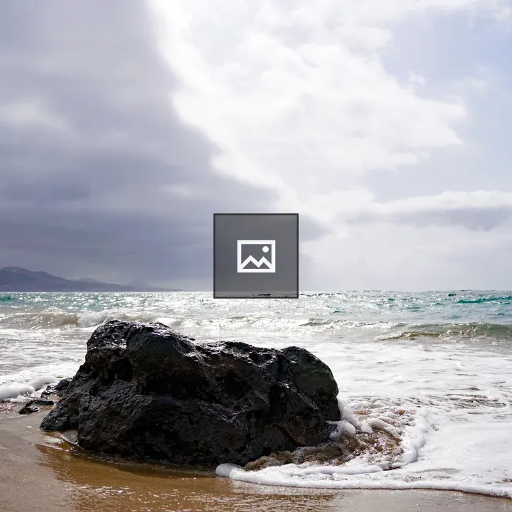 Rocky Formation on Sandy Beach