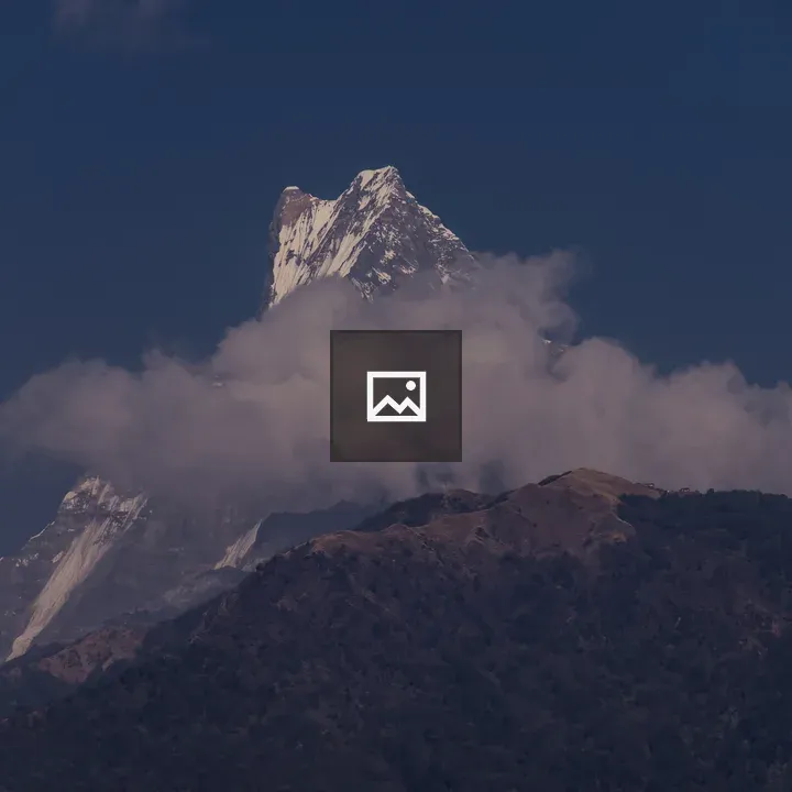 View of Fishtail Mountain