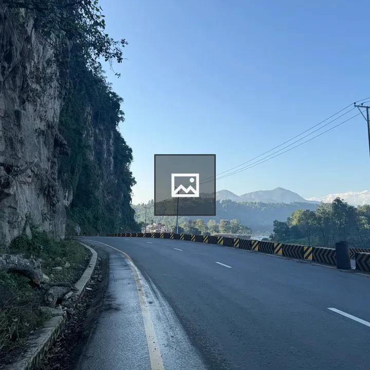 Winding Road Along Cliffs