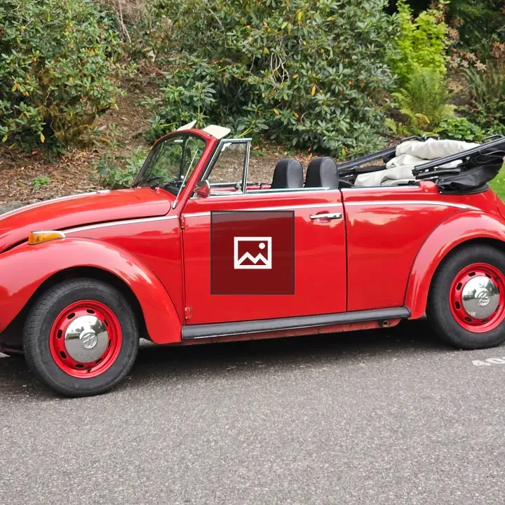 Red Volkswagen Beetle Convertible