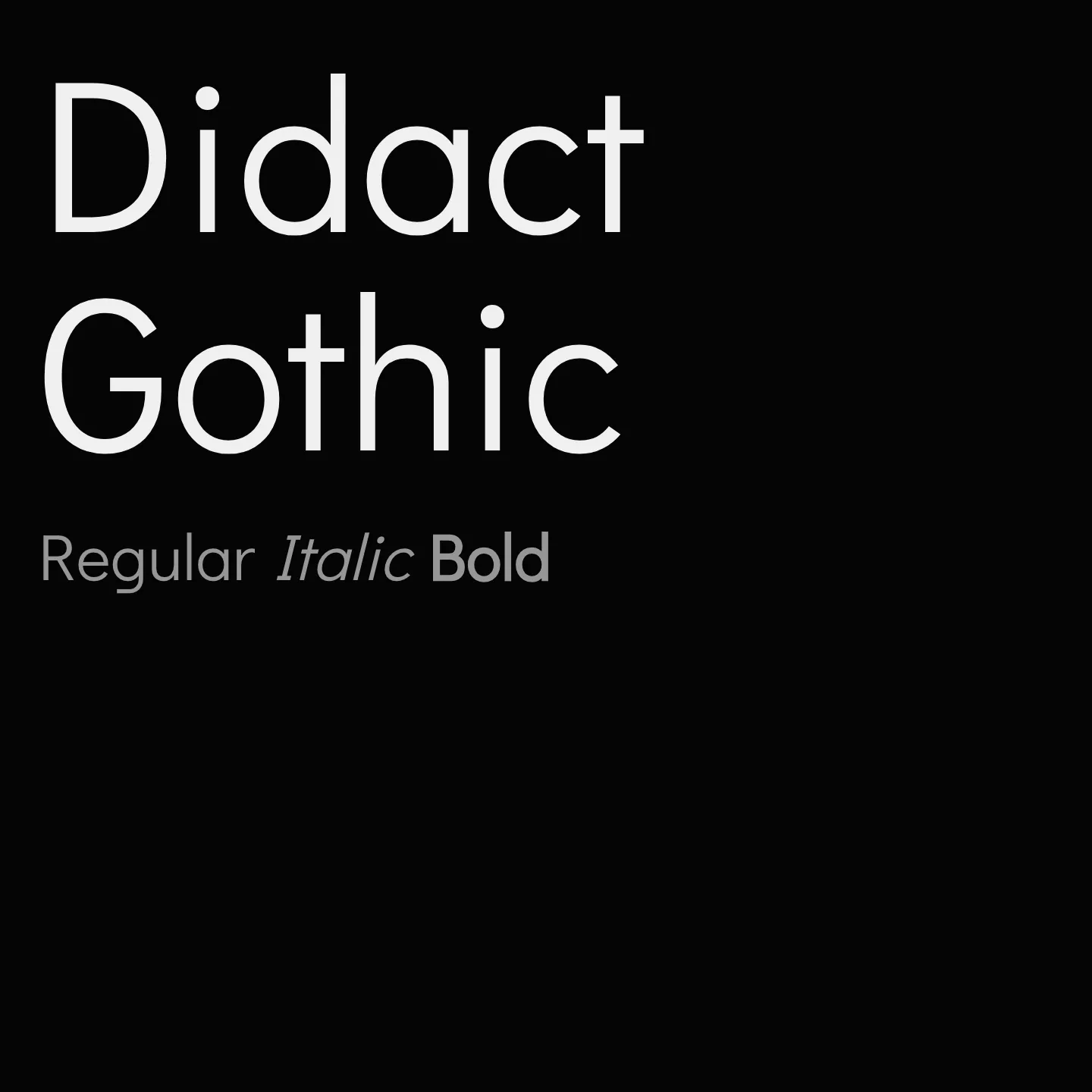 Didact Gothic