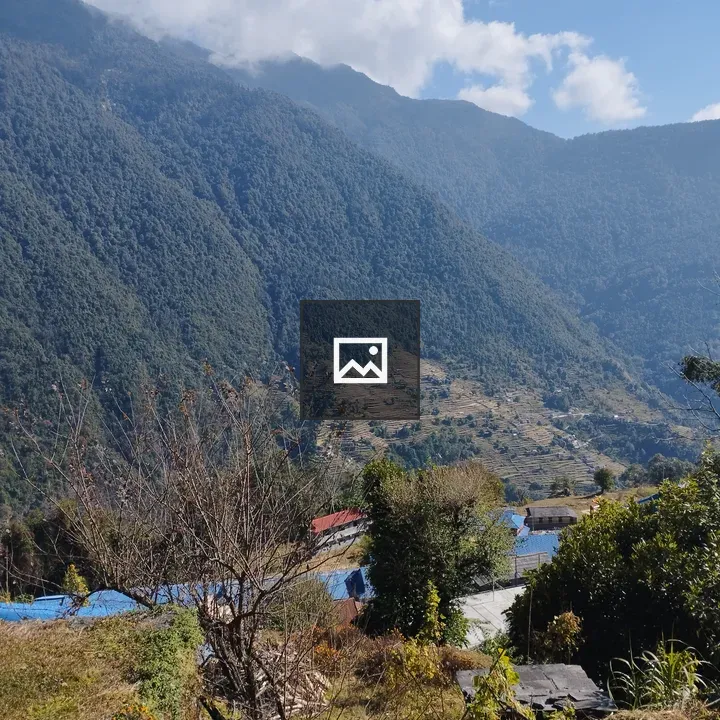 Remote village landscape