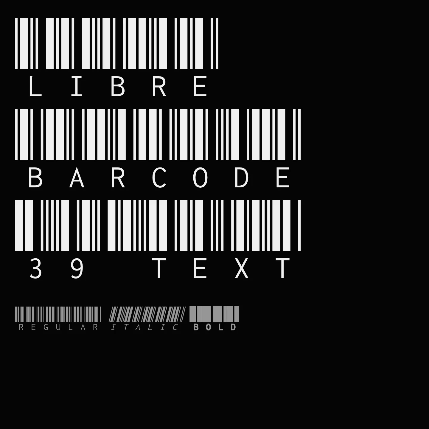 Libre Barcode 39 Text