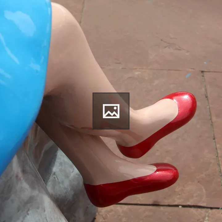 Shark Girl Feet Sculpture in Buffalo