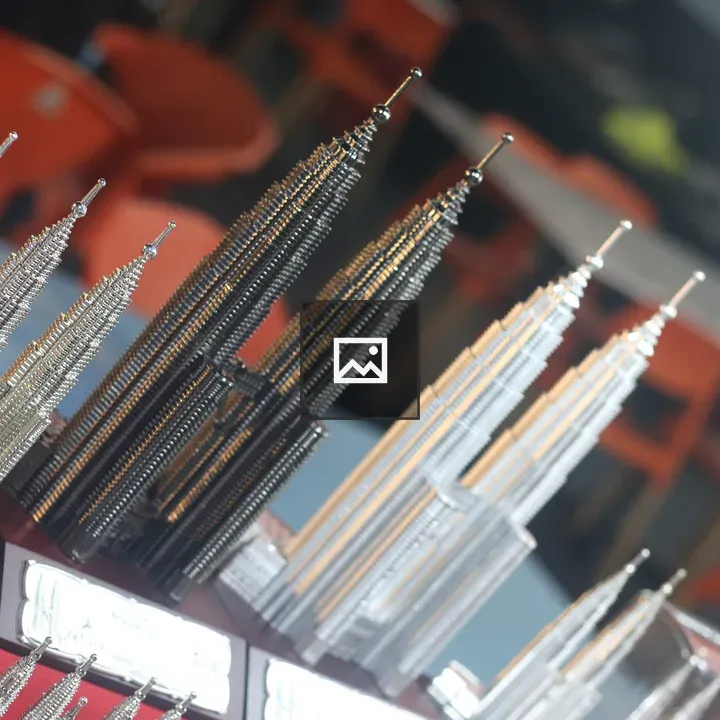 Miniature Petronas Towers replicas