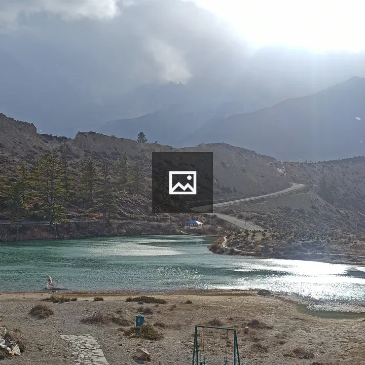 Valley, River and Road Landscape