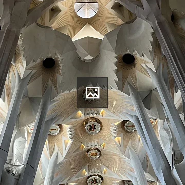 Ceiling of La Sagrada Familia