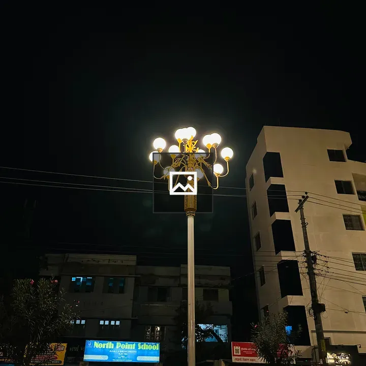 Road Lights on City Street