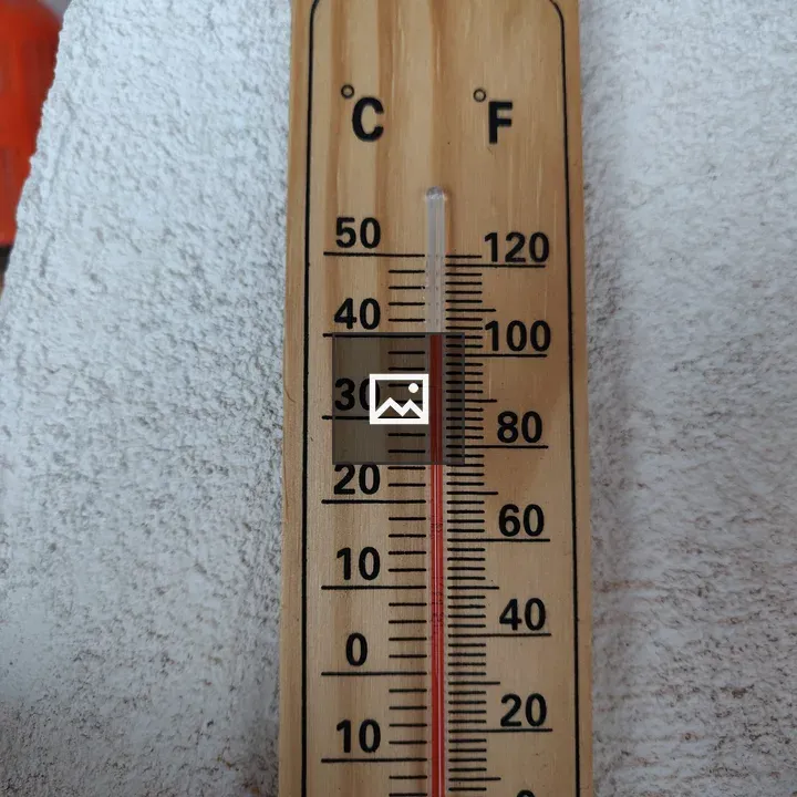 Thermometer in Warm Colors
