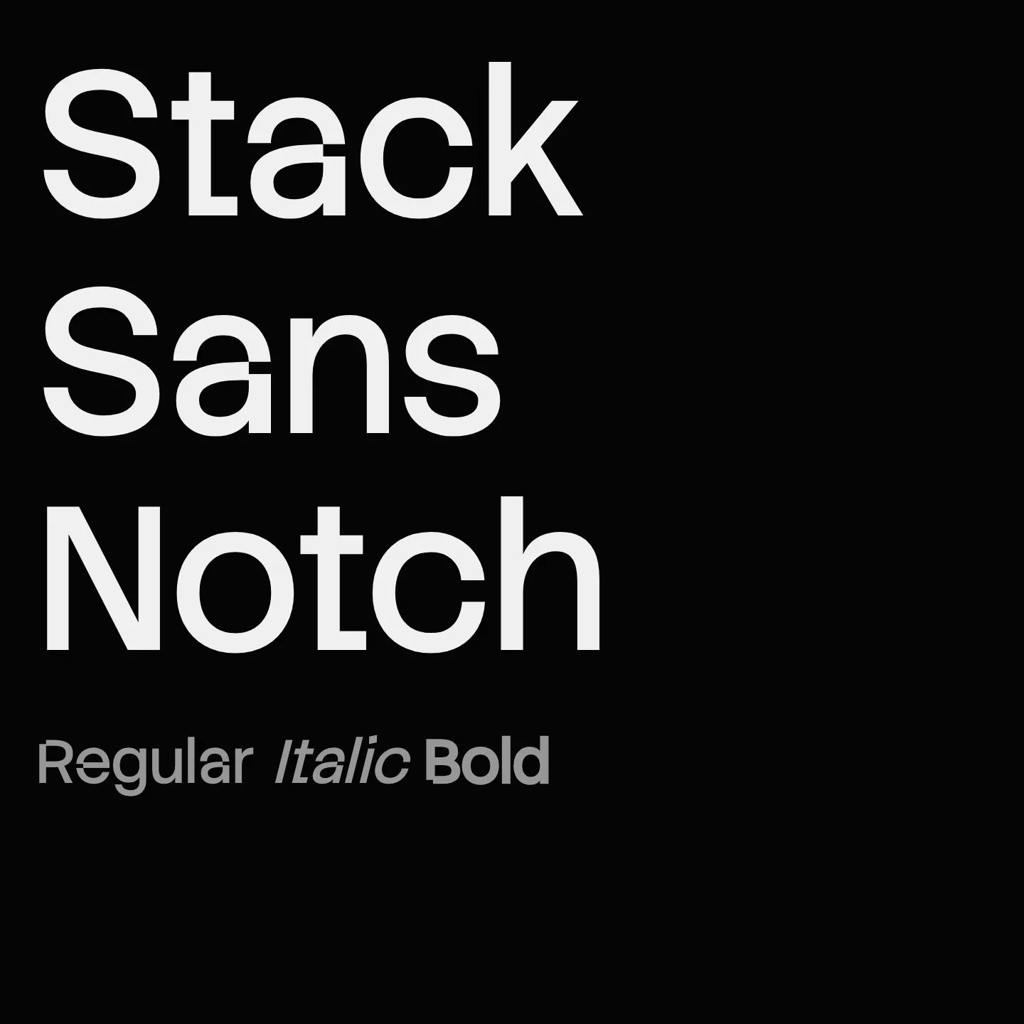 Stack Sans Notch