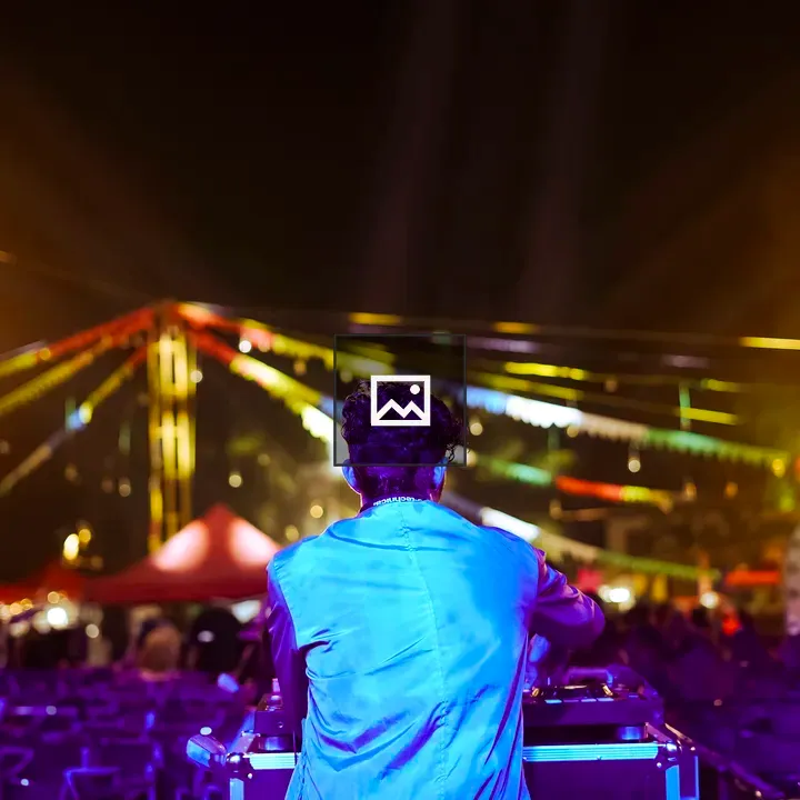 Dj back side view