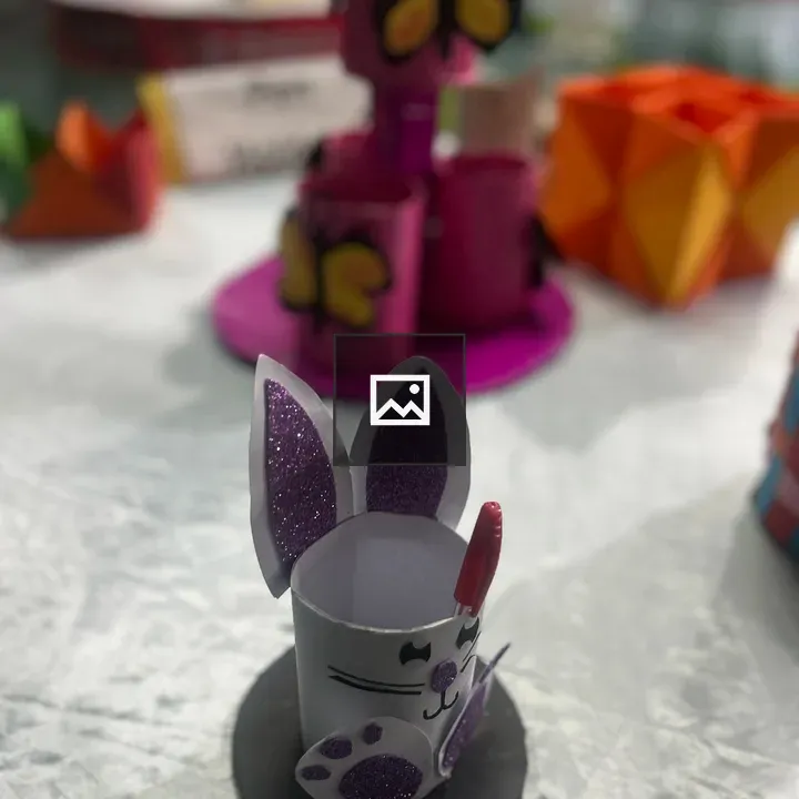 Handcrafted bunny figure