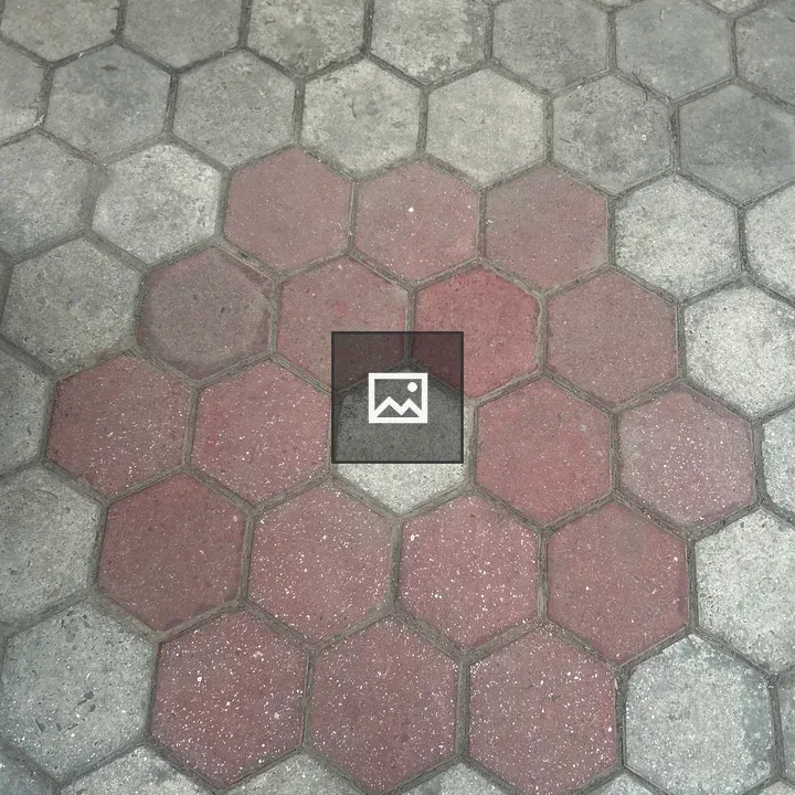 Hexagonal pavement tiles