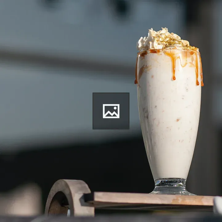 Milkshake in Glass with Tableware
